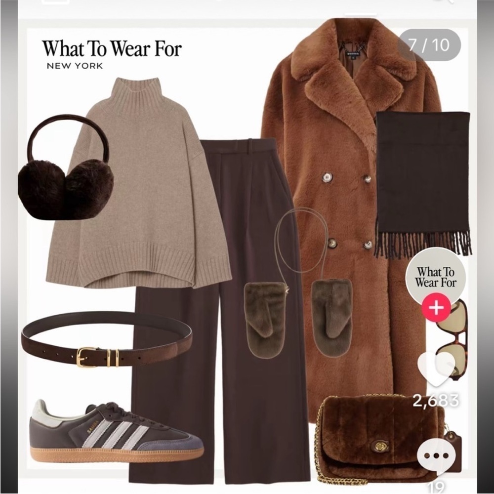 🇪🇸🐠Joie double breasted pea coat overcoat notched collar pockets brown wool - Picture 11 of 12